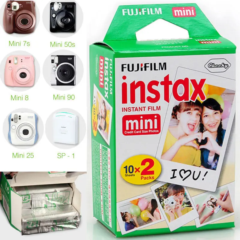 Оригинальная фотобумага Fujifilm Fuji Instax Mini 8 пленка белый лист для mini9 7s 10 20 25 50s 50i SP1 dw