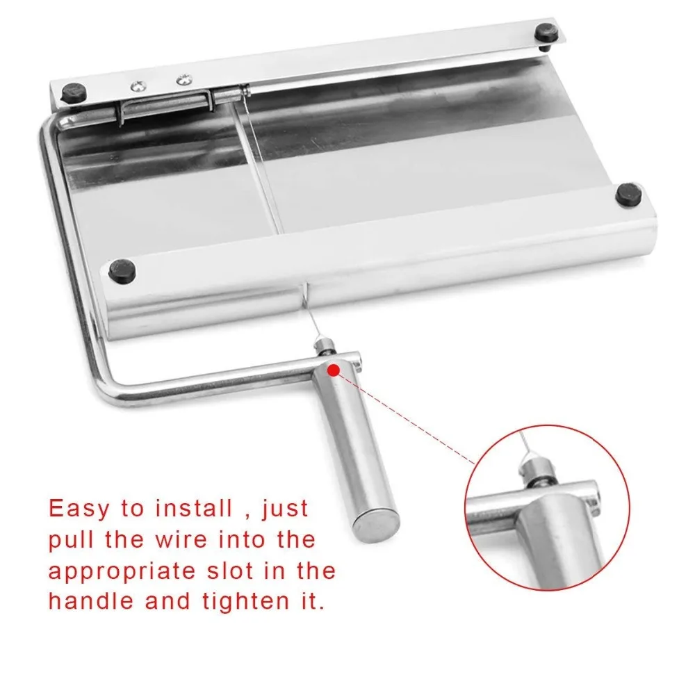 Слайсер для сыра из нержавеющей стали проволока резак масла с доской режущие
