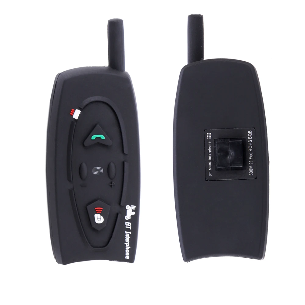 2 шт мото rcycle шлем bluetooth гарнитура для внутренней связи набор bt переговорные 500 м V2
