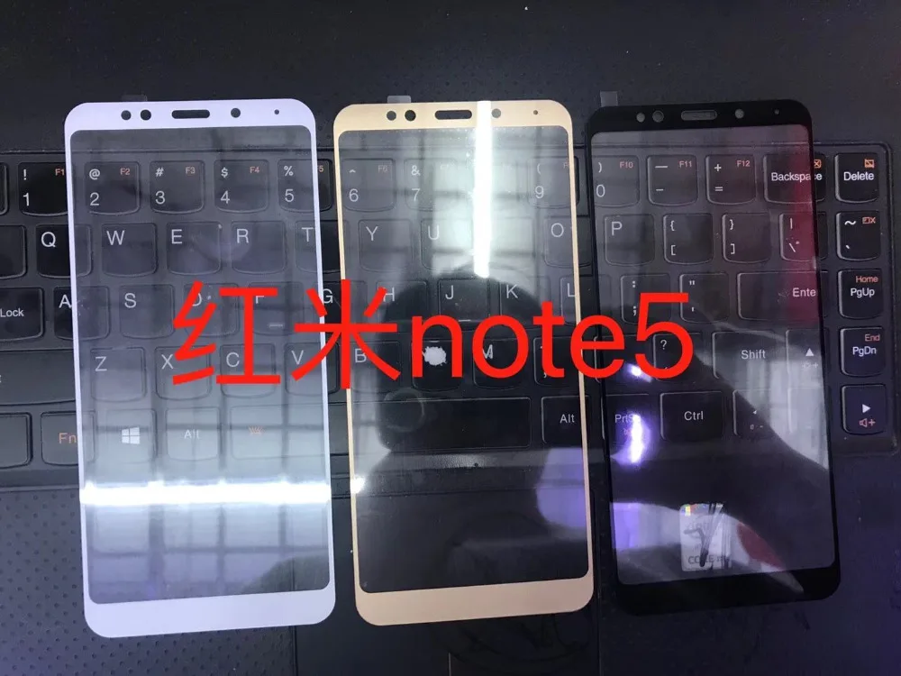 Закаленное стекло с полным покрытием клея для Xiaomi Redmi Note 5 2 шт. защитная пленка