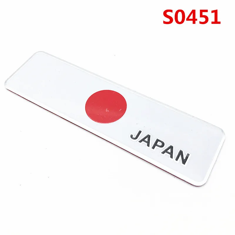 3D алюминиевая Автомобильная наклейка Европейский Греция Франция Италия