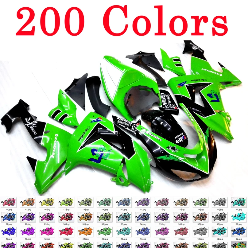 Обтекатель для мотоцикла с желтым пламенем ZX10R 2006 2007 обтекатель ZX 10R 06 07 из АБС