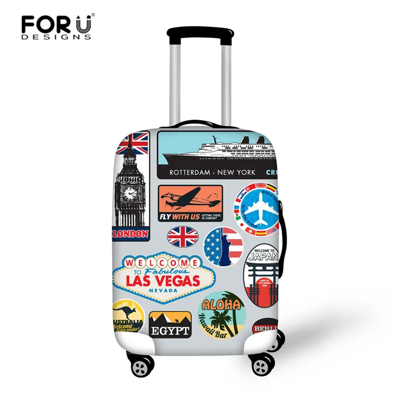 L2922 FORUDESIGNS/утолщенная эластичная цветная Защитная крышка для чемодана, подходит для 18-30 дюймовых чехлов, аксессуары для путешествий - Цвет: L2922