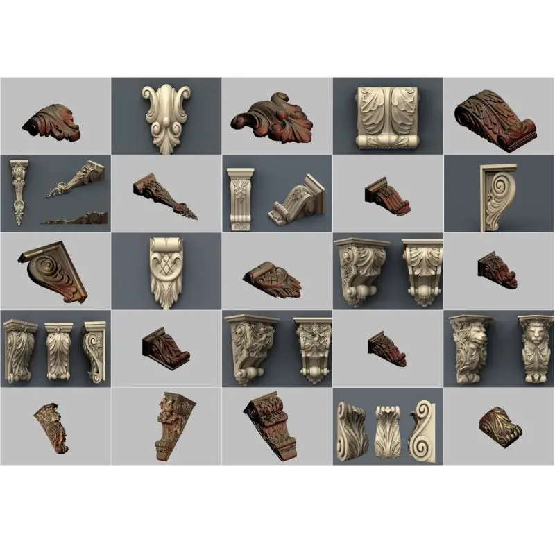 50 шт./компл. декоративная 3d модель STL рельеф для формата ЧПУ stl artcam vectric aspire|stl relief|3d