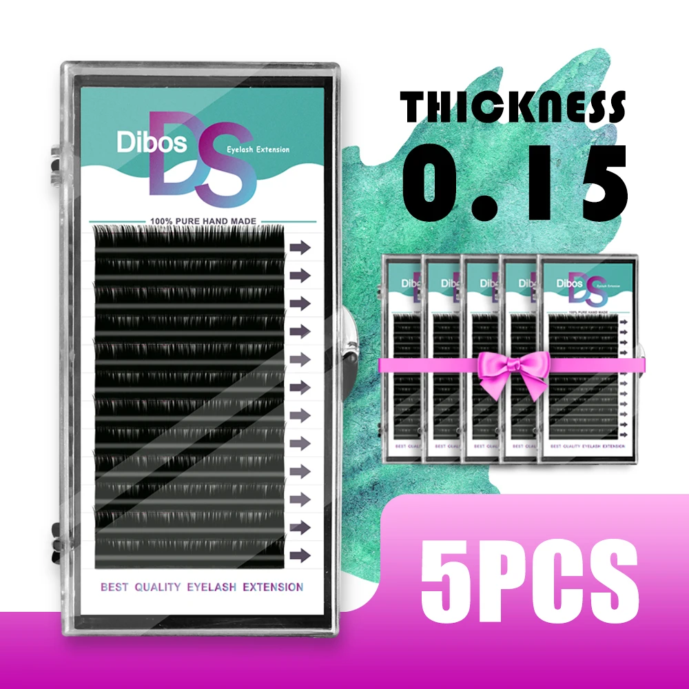 

Dibos 0.15 Thickness C/D Curl Eyelash Extension 3D Korea Silk Volume Eyelashes individual eyelash extension false eyelashes
