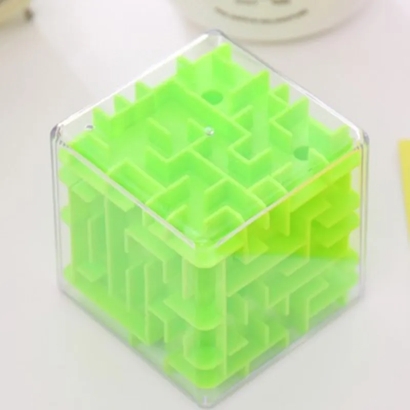 4 цвета лабиринт Magic Cube Puzzle 3D мини Скорость качения шариковые игрушки