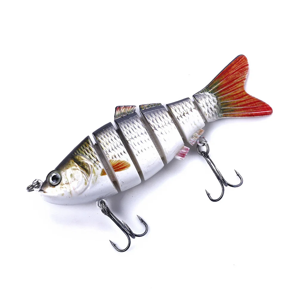 2 шт./лот реалистичные рыболовные приманки 6 сегментов Swimbait Crankbait тяжелая приманка