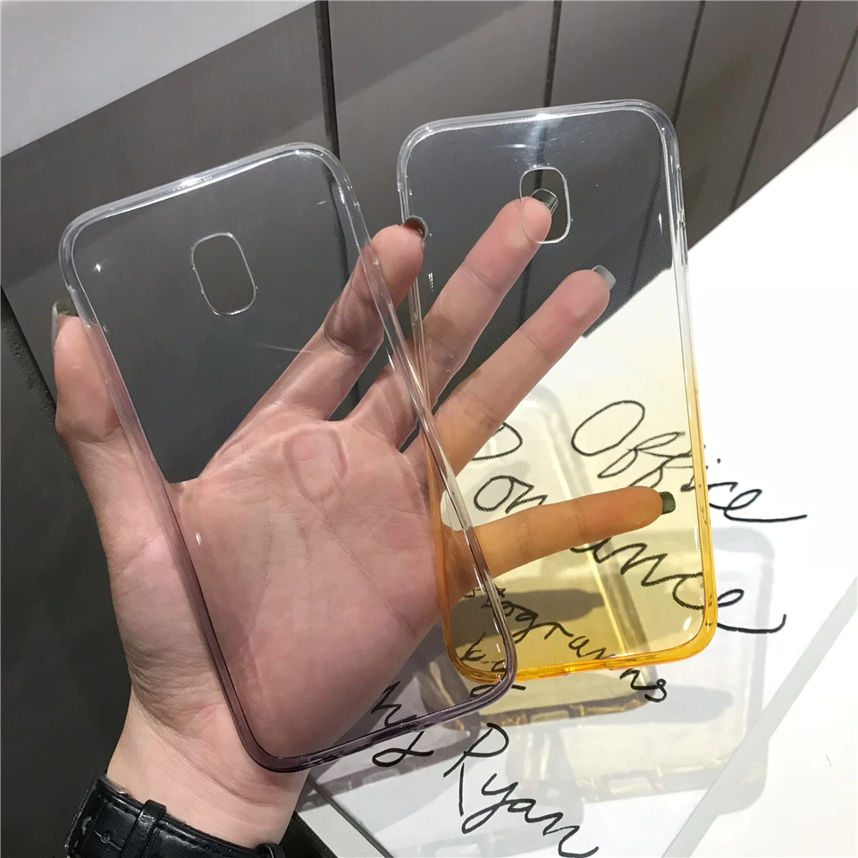 Градиентный цветной чехол для телефона Samsung Galaxy J3 J5 J7 Pro S10 S10E S8 Plus S9 A6 A7 A8 2018 A10 A30 A40