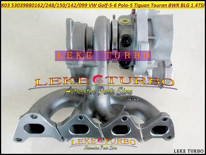 Фото K03 53039880248 53039880162 53039880150 53039880142 турбо для VW Golf 5 6 Polo 5 Tiguan Touran BWK BLG CAVC 53039880099 л TSI №1