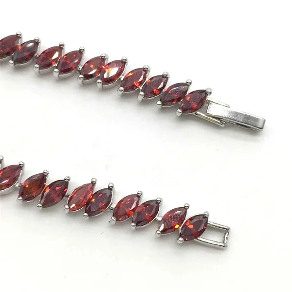 Новый дизайн модный красный браслет с фианитом маркиза высококачественный