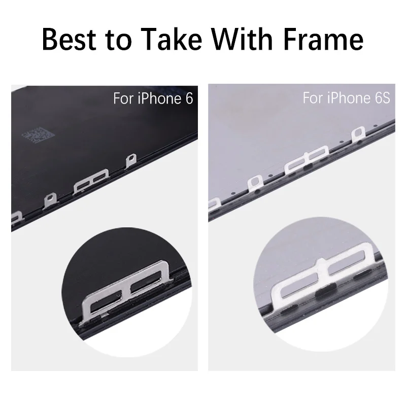 Grade AAA OEM Дисплей для iPhone 6 6S 5S 7 6 Plus в сборе с тачскрином на рамке черный белый