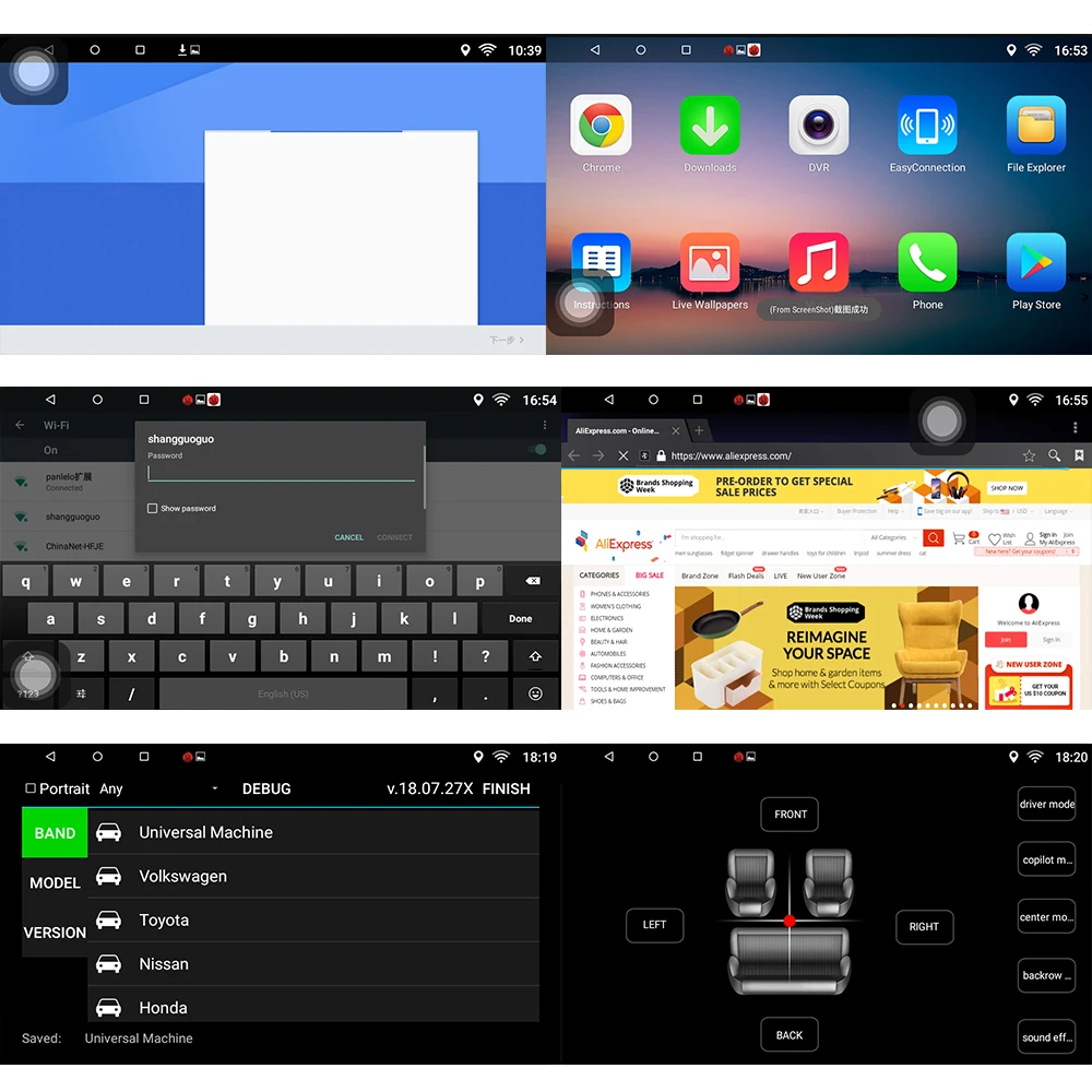 Panlelo Android7.1 Navigation For Benz C S R E Smart B200 ML CLK W209 Mirror Llink Auto Radio Quad Core BT SWC 1GB RAM 16GB ROM |