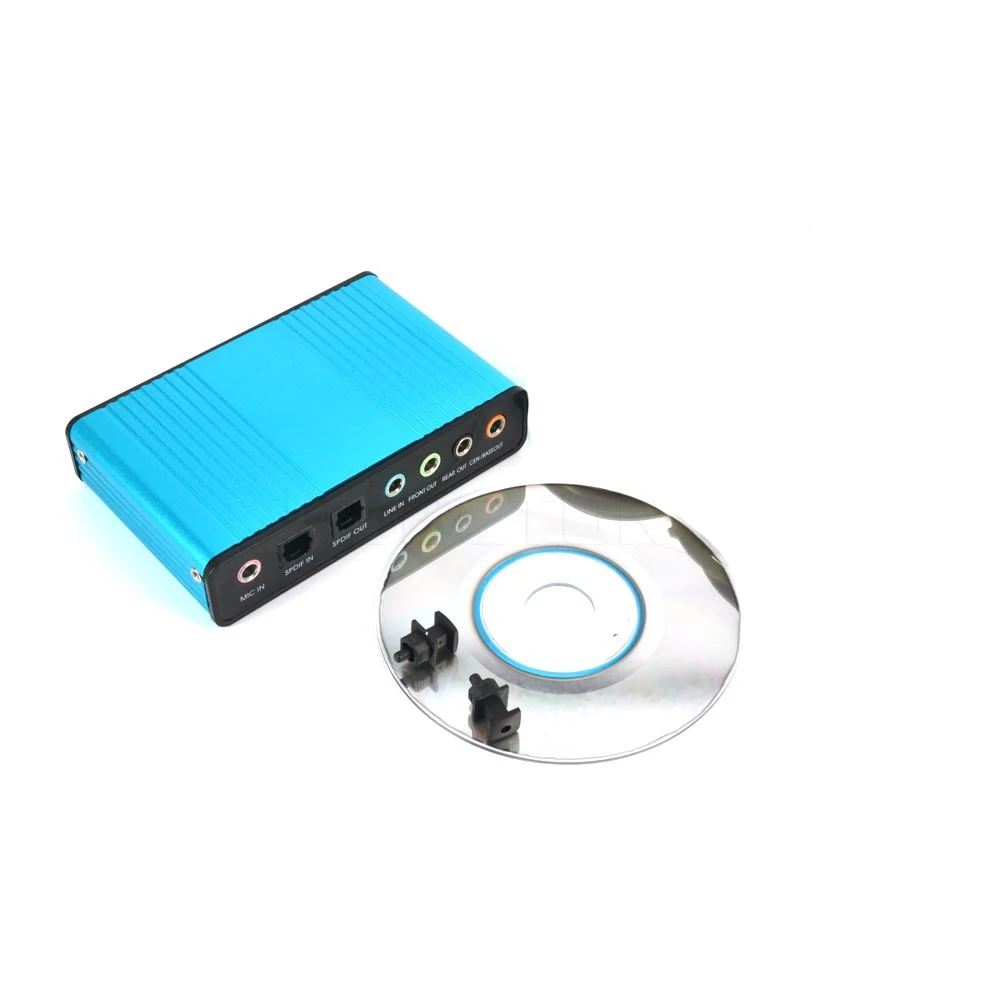 Внешняя звуковая карта Kebidu USB 2,0 6 Каналов 5,1 аудио карта конвертер адаптер CM6206 чипсет аудио адаптер для ПК ноутбука