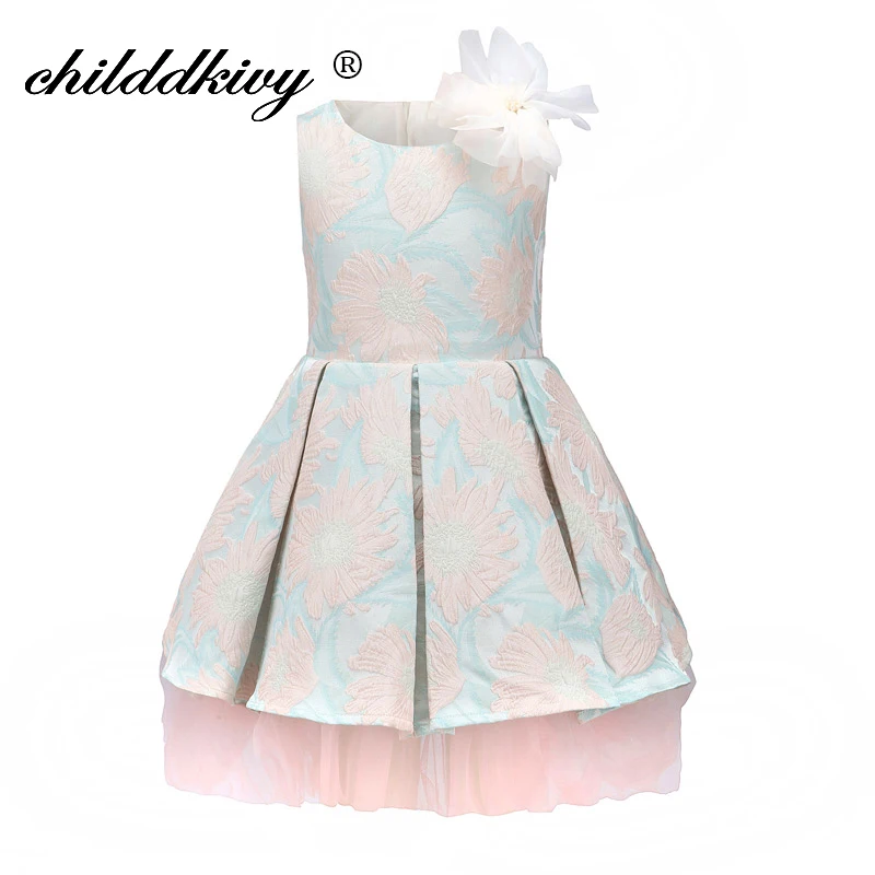 ChildDkivy Baby Girl Clothes 3-12 Years Princess Dress for Toddler Girls Autumn Winter Kids Party Floral | Детская одежда и обувь