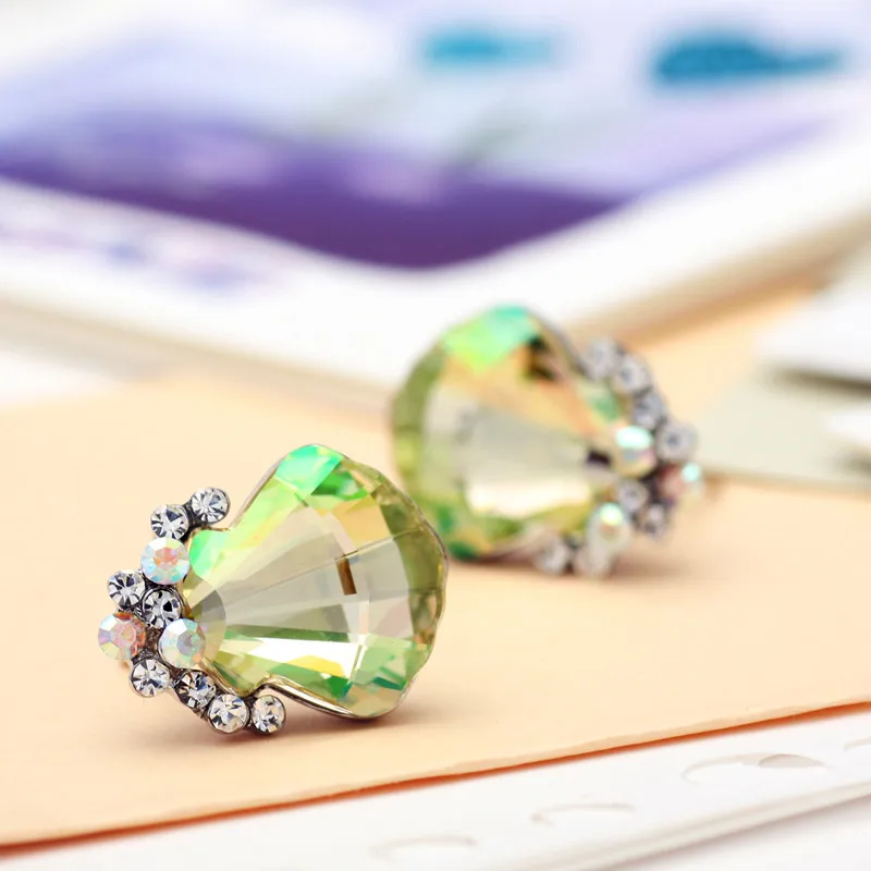 Neoglory Австрийские кристаллы и ауден Стразы изысканные серьги гвоздики дизайн