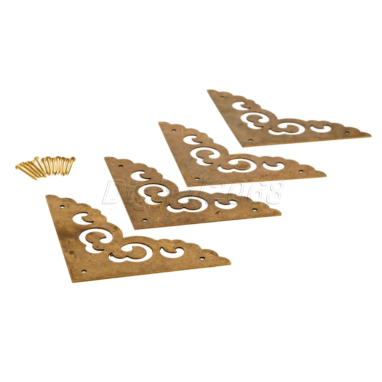 4 шт. медные кронштейны в античном стиле мебельная фурнитура для шкафа багажника