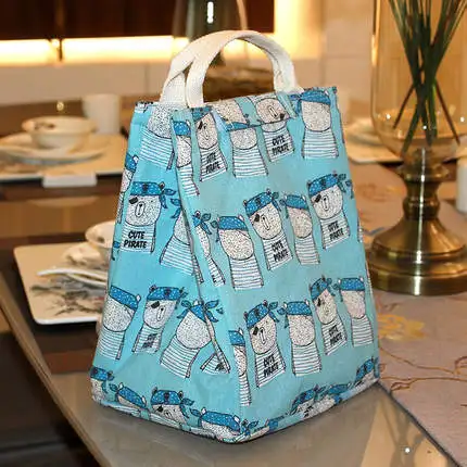 Bento bag portable insulation aluminum foil thickening large lunch box waterproof fresh cloth | Дом и сад