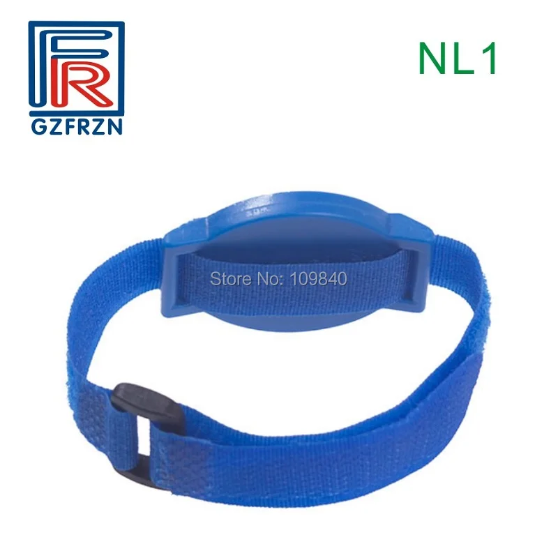 500 шт. HF 13 56 МГц Регулируемый RFID нейлоновый браслет с чипом S50 F08 ISO14443A для контроля