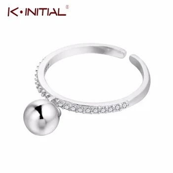 Kinitial, модное кольцо с сердечком, женское серебряное регулируемое ювелирное изделие, масляное красное сердце, кольца для девочек, Детский Рождественский подарок, Bijoux