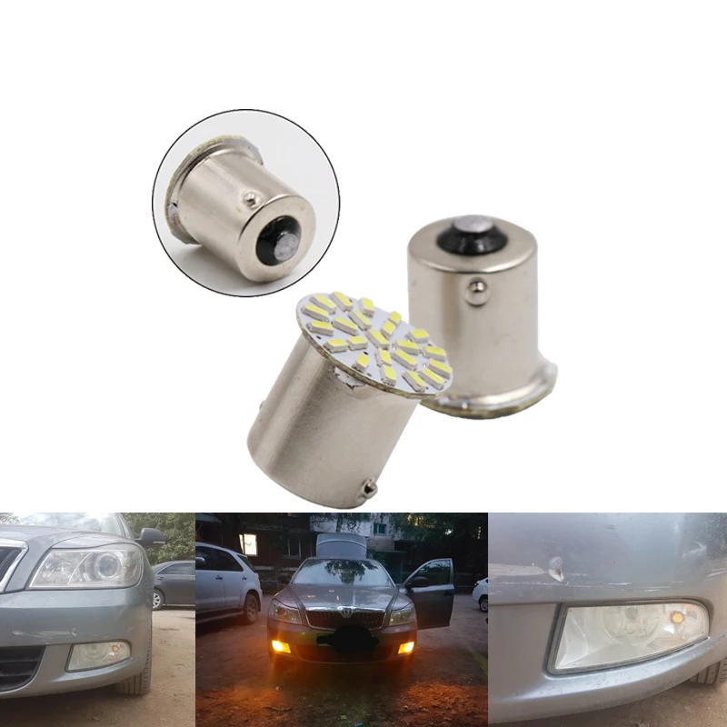 10x P21W 1156 Ba15s 1157 Ba715d Автомобильный светодиодный лампа Trun сигнал светильник 12V авто