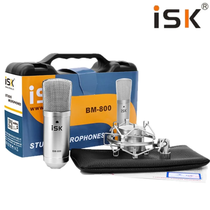 Конденсаторный микрофон ISK BM800 профессиональный для записи музыки создания