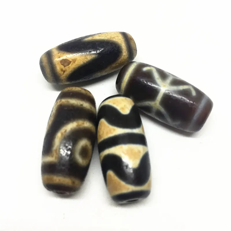 4 шт./лот бусины из натурального агата тибетского амулета для изготовления