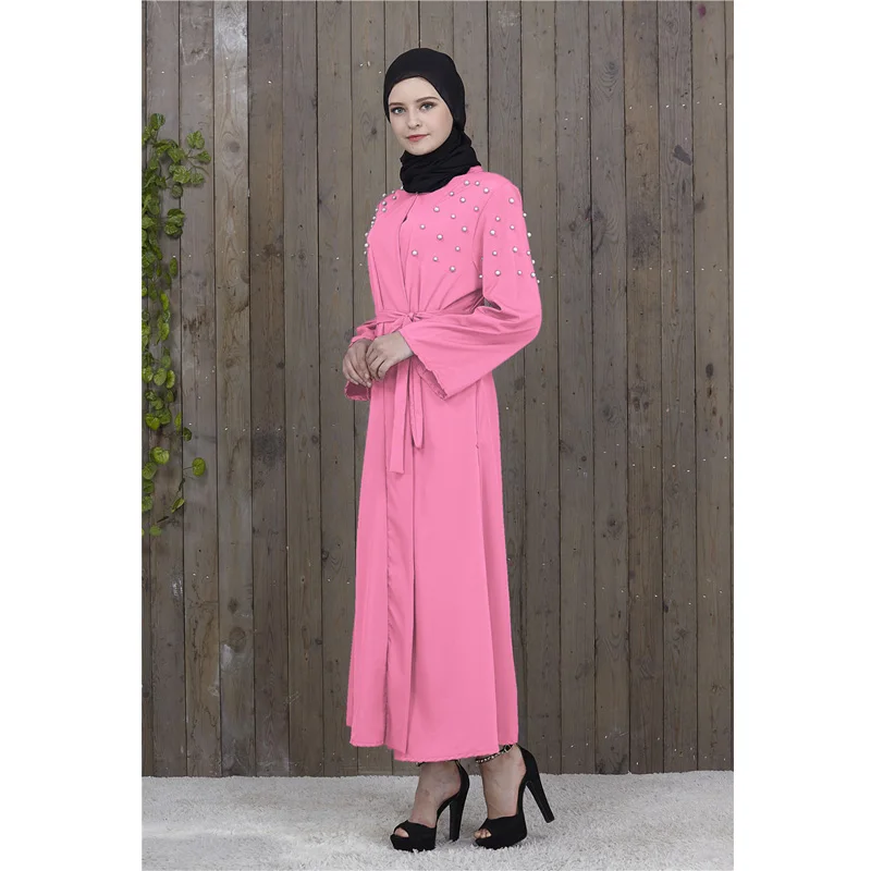 Новинка 2018 арабское элегантное свободное черное платье кафтан в Дубае модная