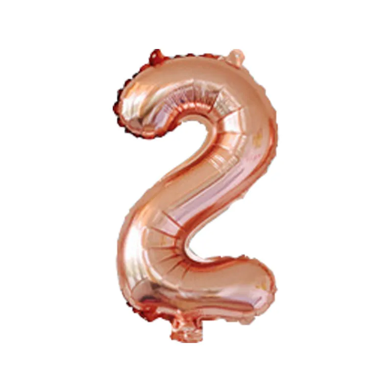 HEY FUNNY 50pcs 16inch Champagne Foil Balloon Large Helium Number 'ɰ-9'' Balloons Birthday Party Wedding Decor Supplies | Дом и