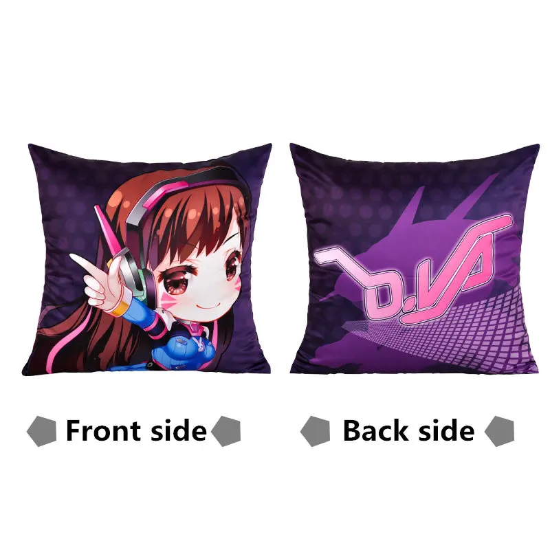 Amellor 40*40 см, новинка, подушка для наездника, OW Dva Mercy Mei Reaper Genji Hanzo Tracer, аниме Solf, автомобильные наволочки, подарки