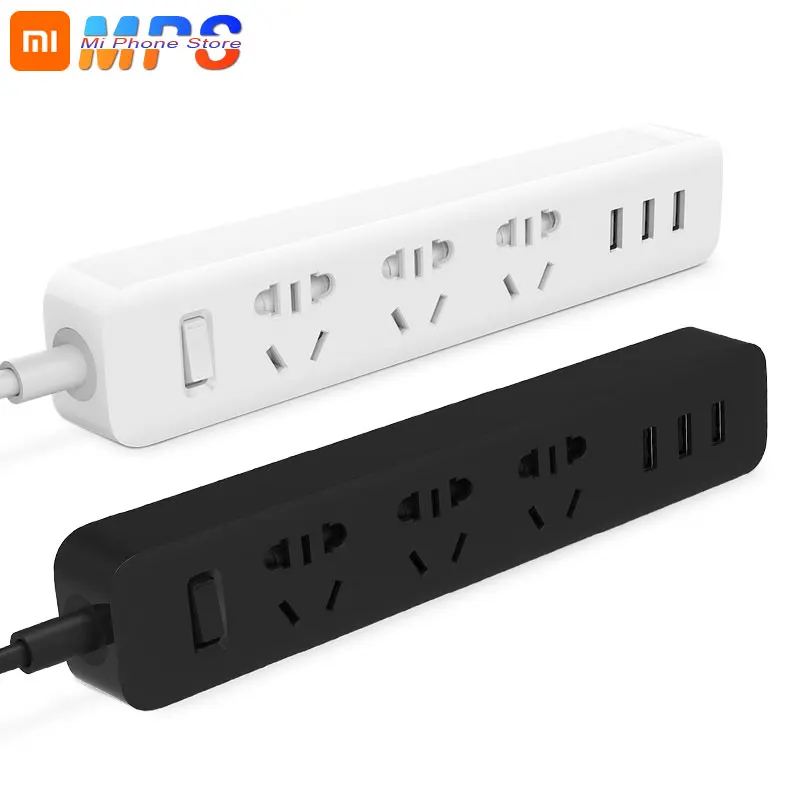 Xiaomi power Strip умный дом электроника быстрая зарядка 3 USB 2,0 Интерфейс удлинитель разъем с ЕС Великобритания AU адаптер