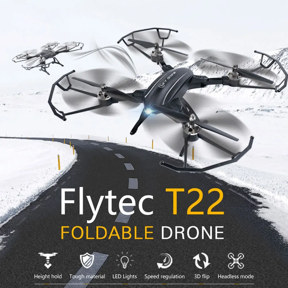 Flytec T22 2 4 г складной Дрон Квадрокоптер с дистанционным управлением Hover высота