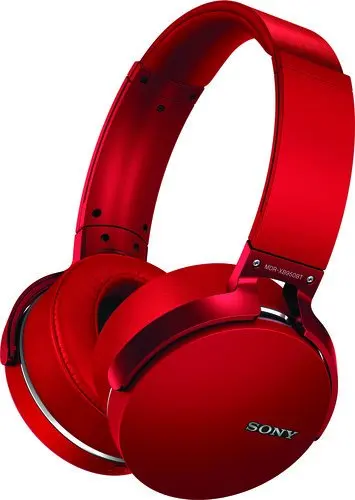 Красный Б/у беспроводные наушники SONY MDR-XB950B1 Extra Bass с управлением через приложение - Цвет: Красный