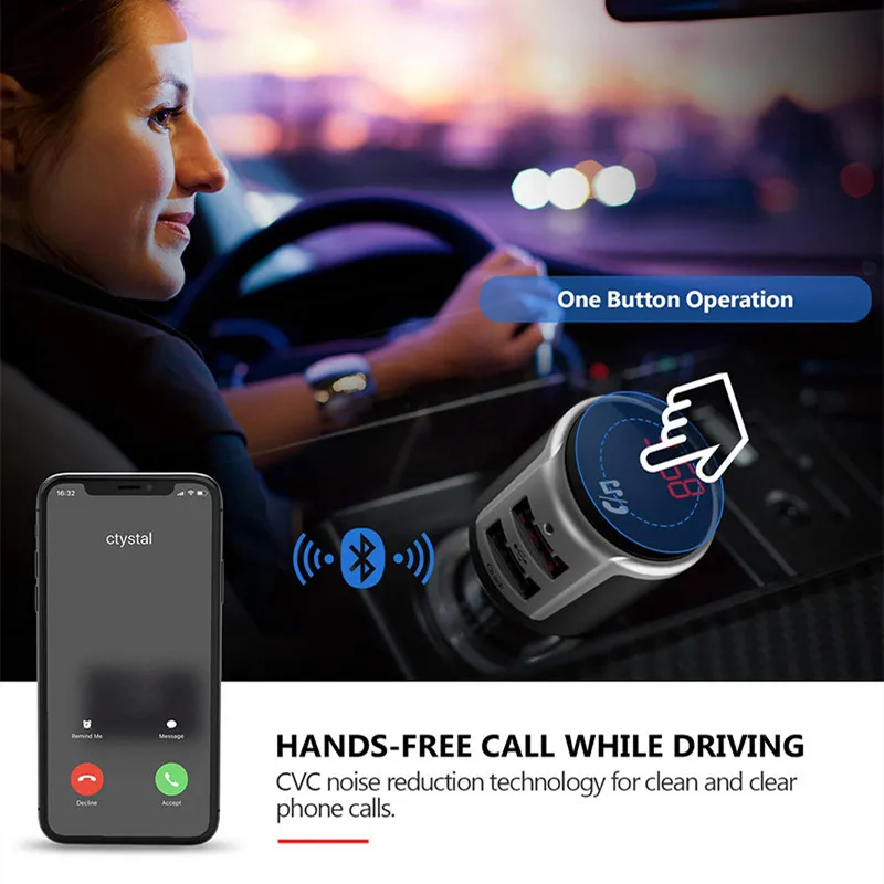 Автомобильный USB Quick Charge 3 0 Мобильный телефон Зарядное устройство 2 Dual Порты и