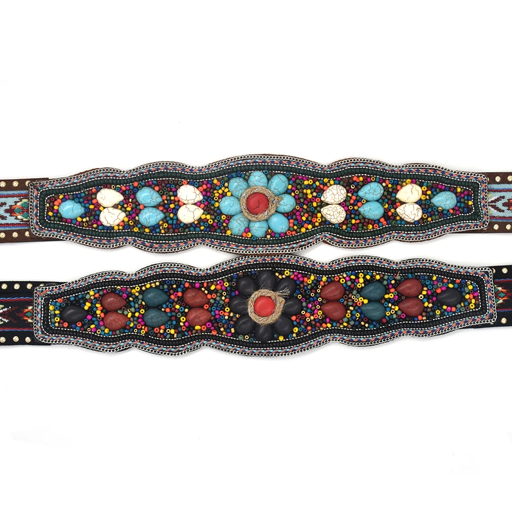 Gypsy Hippie Boho Bohemian Belly Chain Belt Dance Body Ethnic Sash Casual Waist Dresse Retro Black Leather Belts |