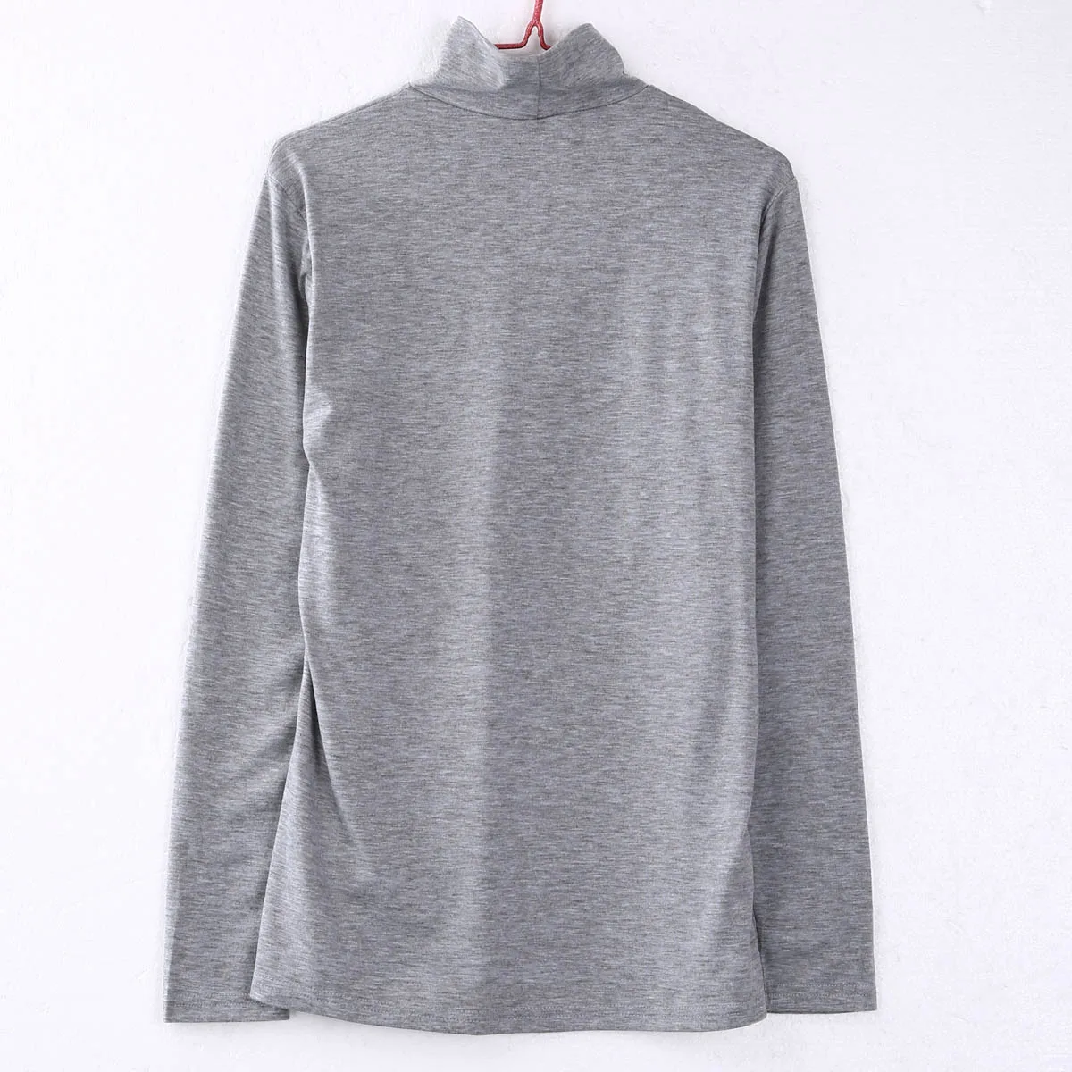 

Sexy Fashion Turtleneck Cotton Women Casual Tops New T-Shirt Loose Long Sleeve Clothing