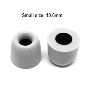 T400 S 2pcs gray ANJIRUI амбушюры T500/T400 5 цветов 4,9 мм калибра амбушюры/колпачки с эффектом памяти накладки для наушников внутренние наконечники губки - Цвет: T400 S 2pcs gray