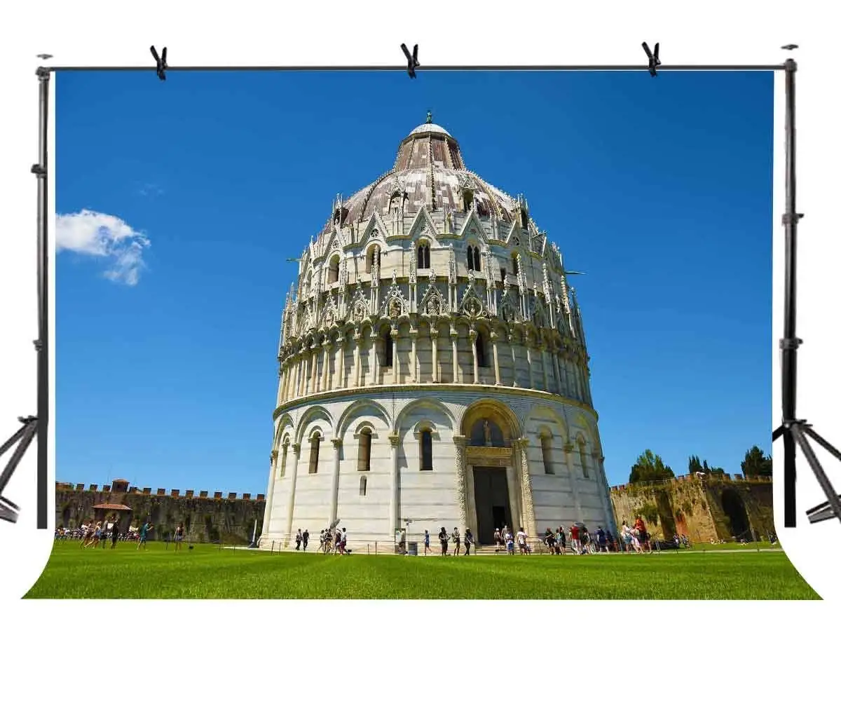 

7x5ft Pisa церковный фон Pisa Dome религиозная архитектура фон для фотосъемки и студийный фон для фотосъемки реквизит