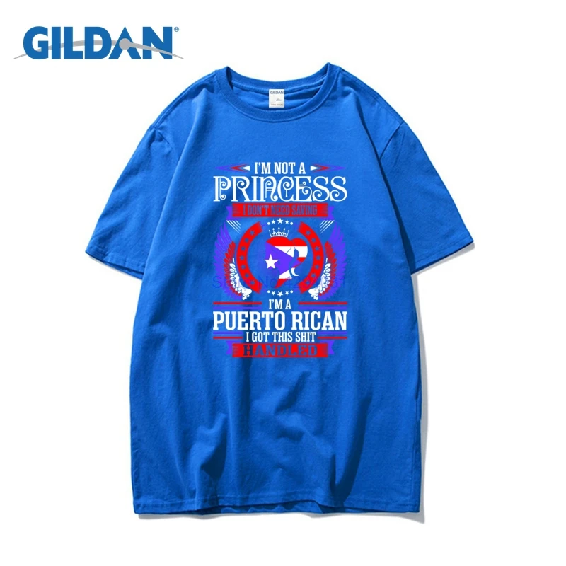 Im Not Princess Puerto Rican T-Shirts 2018 For Man Light Black T Shirts Clothes Custom Tee Shirt Design | Мужская одежда