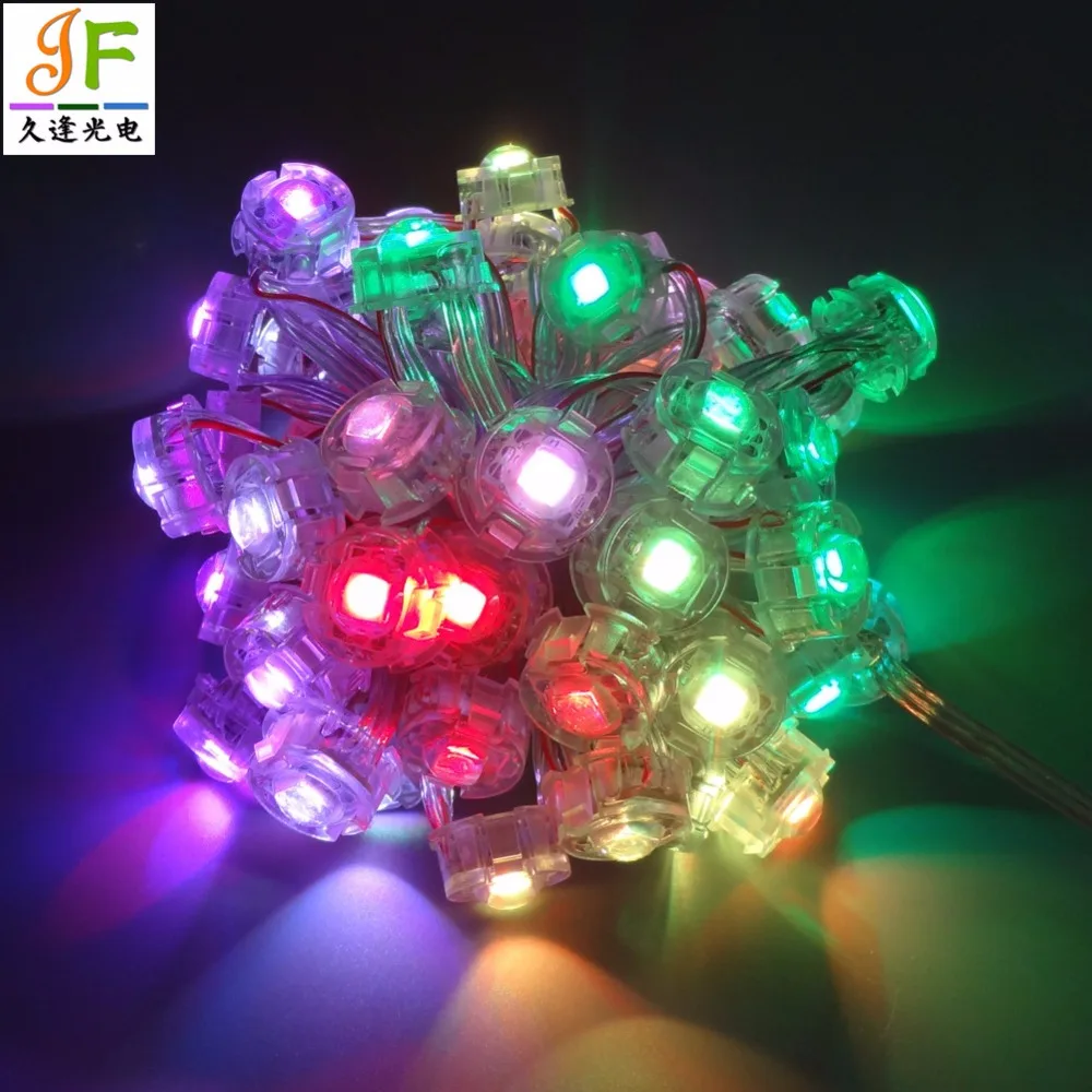 200 шт. 5050 RGB SMD1 светодиодный 20 мм WS2811 D20C пикселей светодиодный модуль светильник в силиконовое покрытие DC5V вход RGB Полноцветный светодиодный пиксель IP65