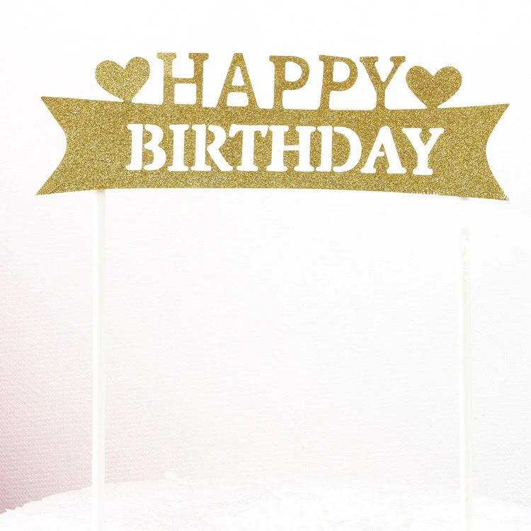 10pcs/lot HAPPY BIRTHDAY LOVE YOU Cake decorating plug-in Wedding Party Birthday Pastry Decorative Insert Props | Дом и сад