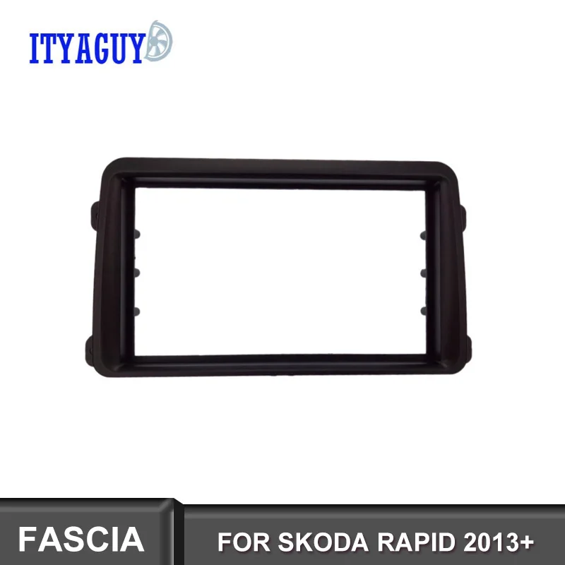 2DIN радиоприемник для SKODA RAPID 2013 + рамка Fascia GPS DVD стерео CD панель комплект крепления
