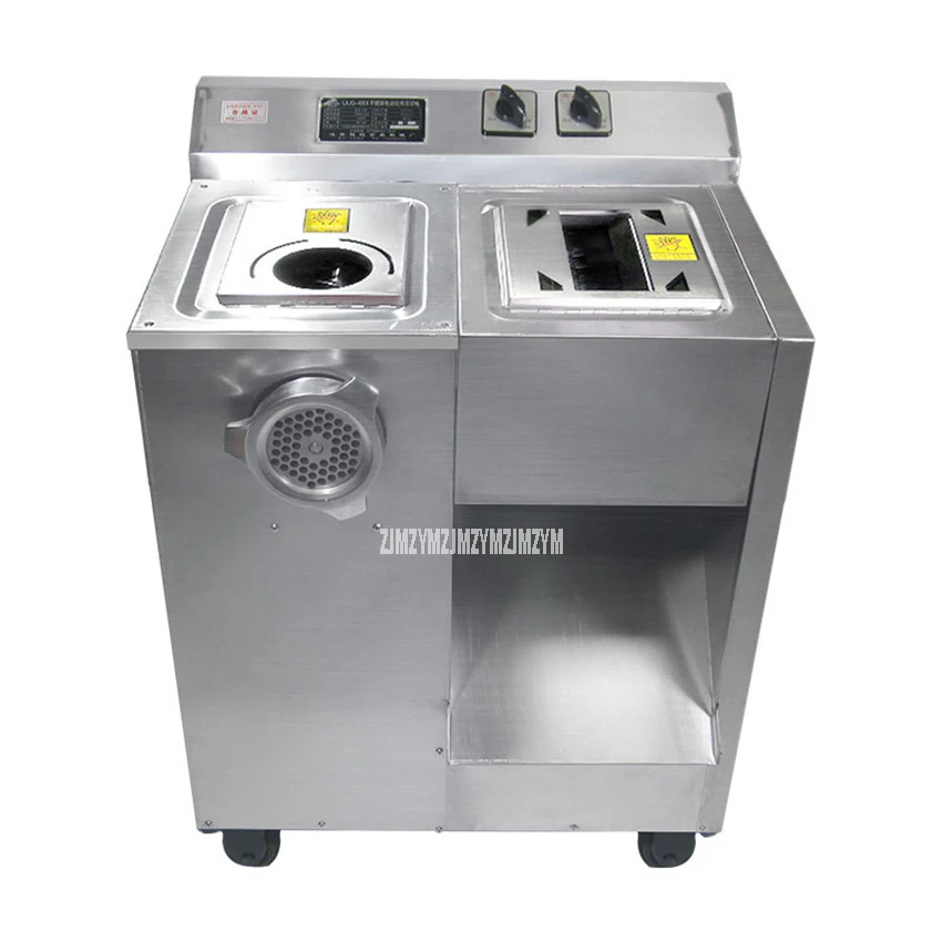 LXJQ D2 2200 Вт 220 В Коммерческая Мясорубка из нержавеющей стали электрическая