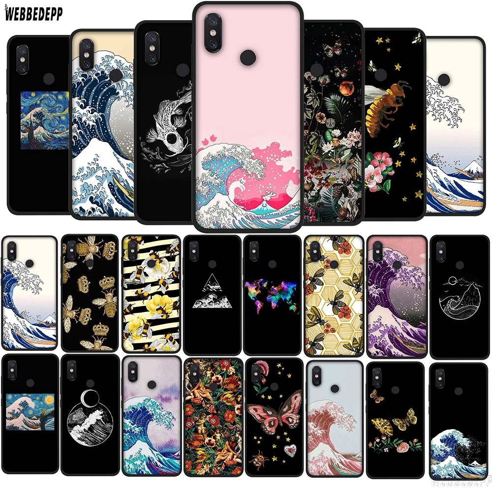 WEBBEDEPP чехол Kanagawa из японского ТПУ с большой волной для Xiaomi Redmi 5A 6A S2 5 Plus мягкий Note 6 7