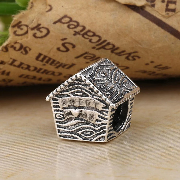 Подлинная ювелирные изделия винтажные Подвески из бисера Серебро 925 sweet home Весна