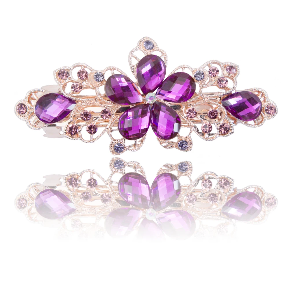 Женские хрустальные шпильки для волос Haimeiakng свадебные аксессуары с цветочной