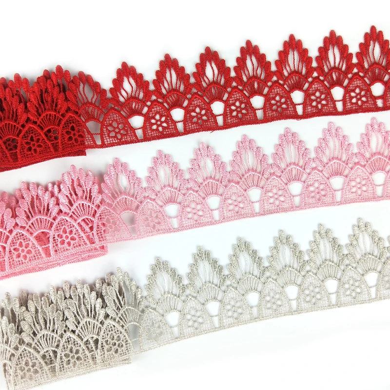 Нежная 1 ярд Золотая Серебряная 4 цвета Европейская кружевная Лента Корона сделай