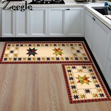 Zeegle Nordic Style Anti-slip Kitchen Mats Area Rug For Living Room Bathroom Floor Mats Flannel Soft Bedroom Carpets Bedside Rug