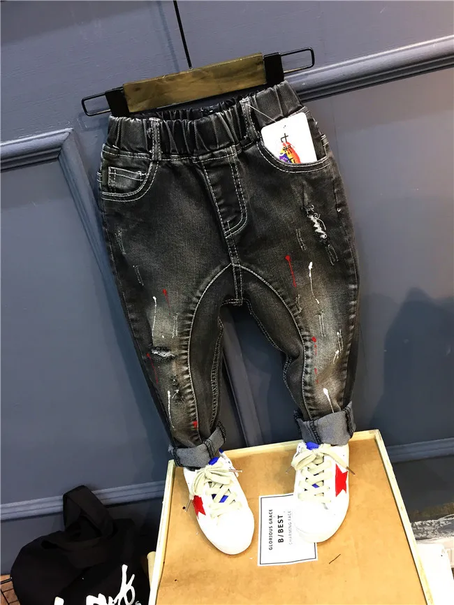 Children's Autumn Winter Clothing Set Cute Boys Denim Jacket + Hoodie Jeans 3pcs Suit Clothes 2-7years |