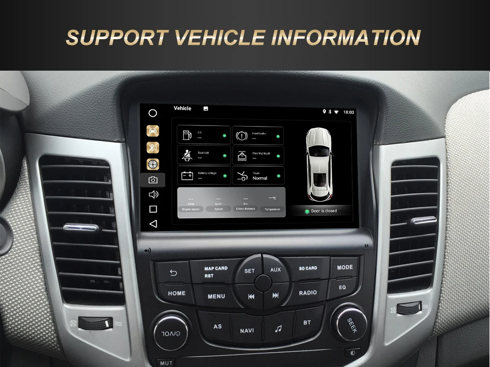 Dasaita " Android 9,0 Автомобильный gps радио плеер для Chevrolet Cruze 2008-2011 с восьмиядерным 4 Гб+ 32 ГБ Авто Стерео Navi мультимедиа