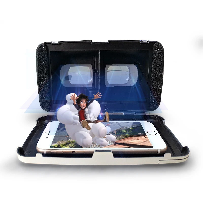 Le видения VR коробка мини Очки виртуальной реальности очки 3D Google cardboard 2.0 Bobo